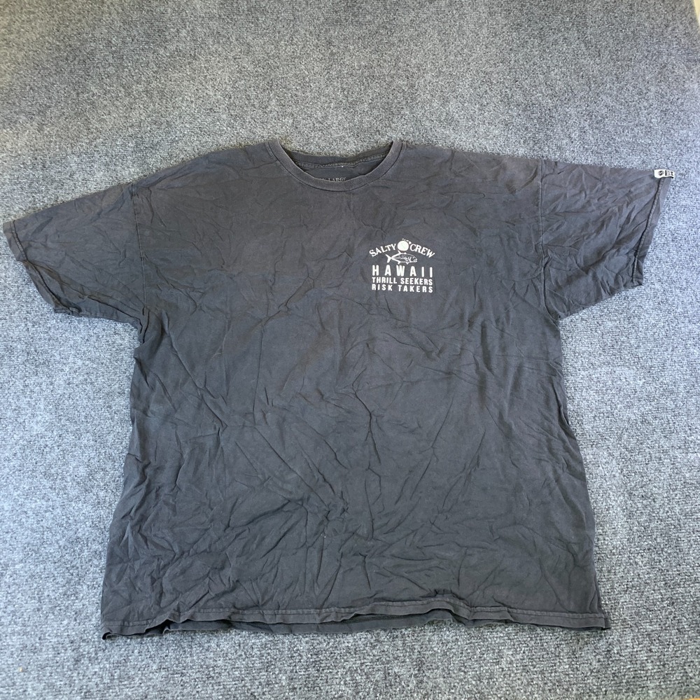 Salty Crew T Shirt Men 2XL Black Good Hawaii Graphic Short Sleeve Tee